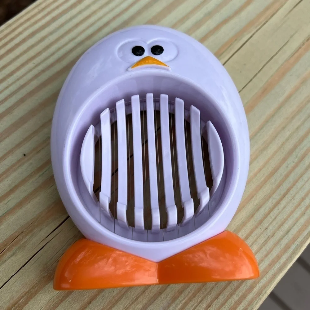 Penguin Egg Slicer BPA-Free Kitchen Gadget| Hard-Boiled Egg Cutter Kitchen Tool